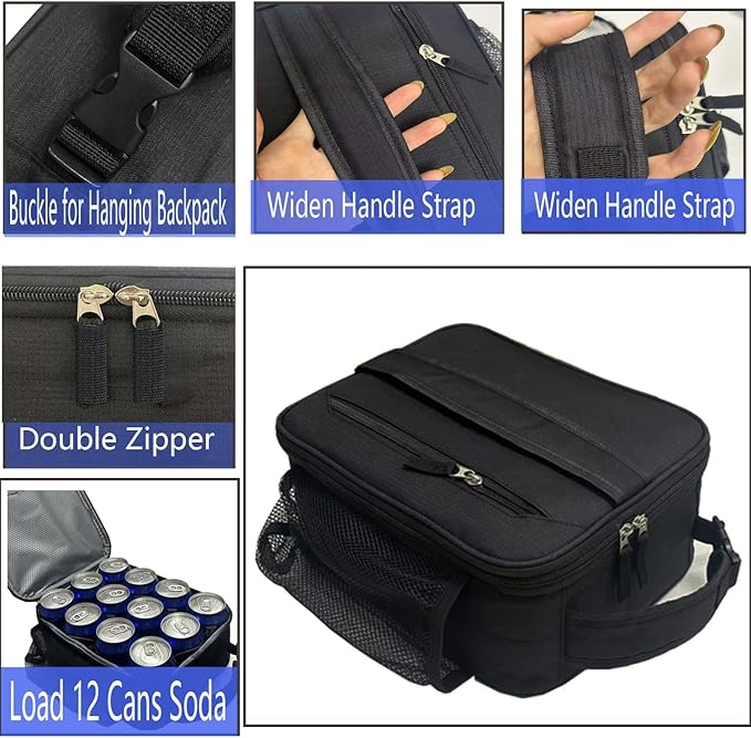 Lunch Box Insulated Lunch bag for Men Teen Kids Boys Adult Portable Stylish Small Lunchbox Special Design for Working Office school Picnic